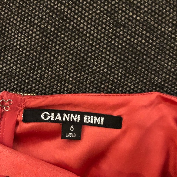 Gianni bini womens coral dress with fossil belt - Picture 7 of 9